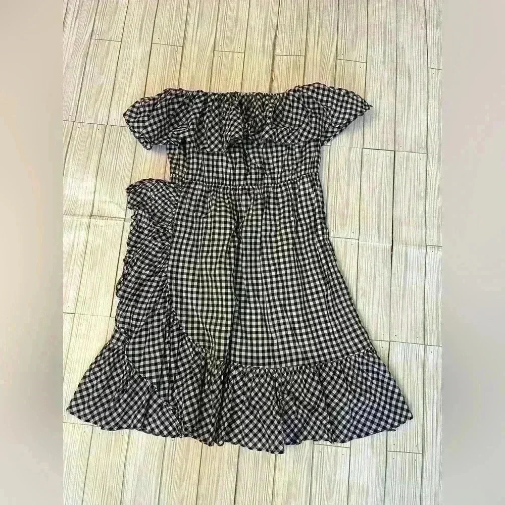 J.Crew Strapless Gingham Dress